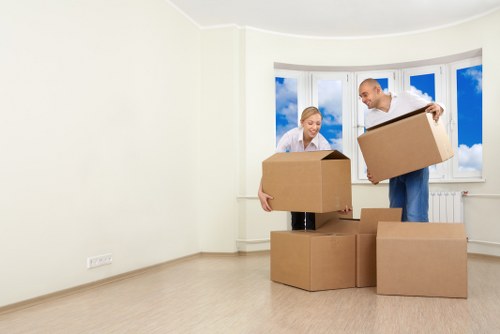 Organised household belongings in secure storage