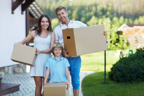 Furniture handling during a Northolt flat relocation service
