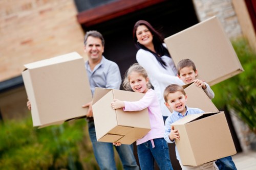 Moving and renovation items arranged inside a storage unit