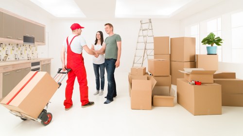 Careful packing for flat removals in Northolt using strong boxes