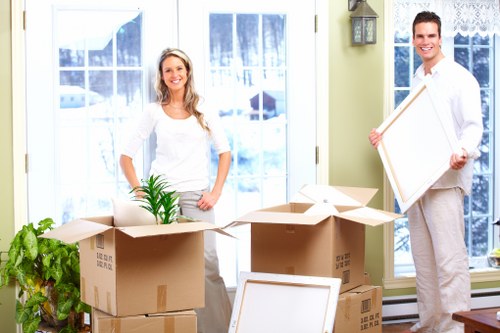 Northolt moving van loaded for a residential relocation